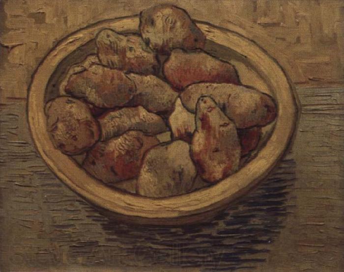 Vincent Van Gogh Style life with potatoes in a Schussel Spain oil painting art